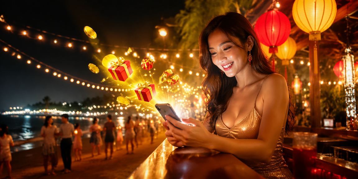 Du khách Phú Quốc trải nghiệm casino live và đặt cược qua điện thoại tại chợ đêm